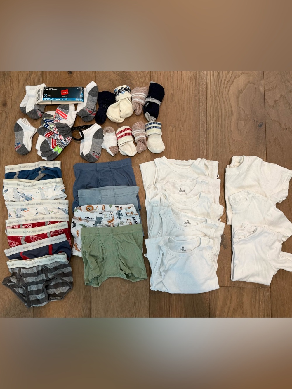 2-3T Boys Underwear, Undershirts, and Socks Bundle